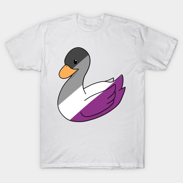 Light Asexual Duck T-Shirt by ceolsonart